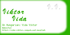 viktor vida business card